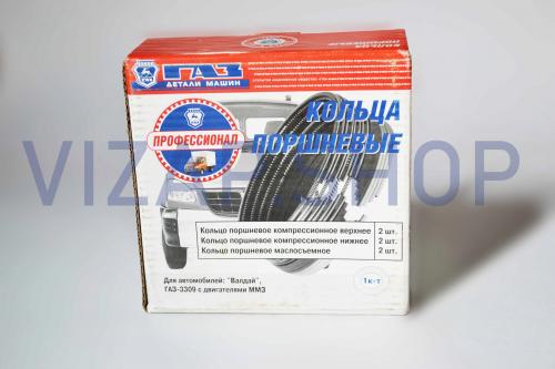 ДМ.421-1000100-255 - Кольца поршневые мот.к-т 101,0 мм ЗМЗ-410,УМЗ-421 широкие "Профессионал"