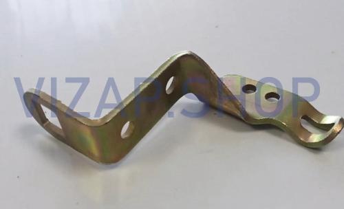 452-1108034-10 - Рычаг валика педали акселлератора УАЗ СГР (кривой, карбюратор)