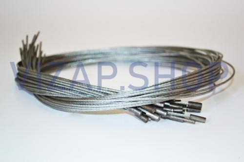 3302-1108050-20 - Трос акселератора (газа) ГАЗель дв.ЗМЗ-402,406 с наконечником (голый L=570мм)