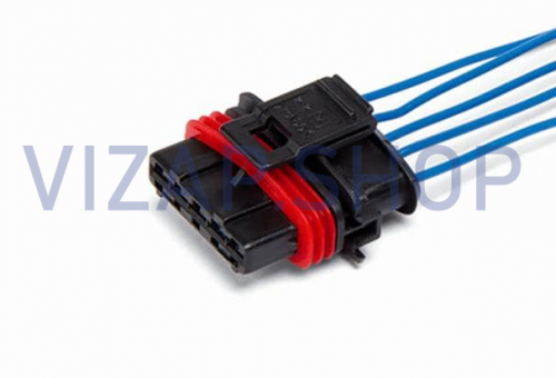 AX320 - Штекер к ДМРВ BOSCH (0280218037) ВАЗ-2108-2115, 21214 ГАЗ, ВАЗ, УАЗ, с проводами 5-pin "CARGEN"