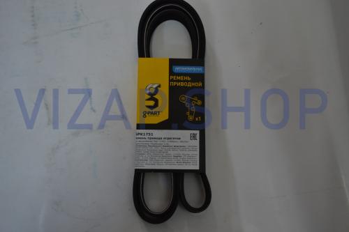 .6PK1751 - Ремень поликлиновый 6РК1751 привода дв.Крайслер, ГАЗ-560 Штайер "G-PART" (.ХАНСЕ.6РК1751)