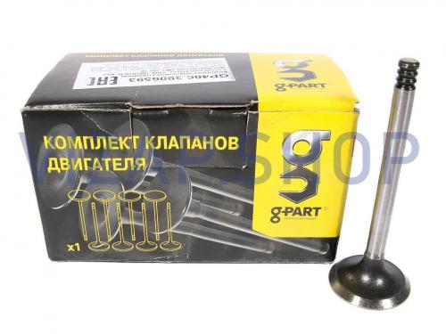 GP406.3906593 - Клапан впускной (к-т 8 шт.) дв.ЗМЗ-405,406,409 "G-PART"