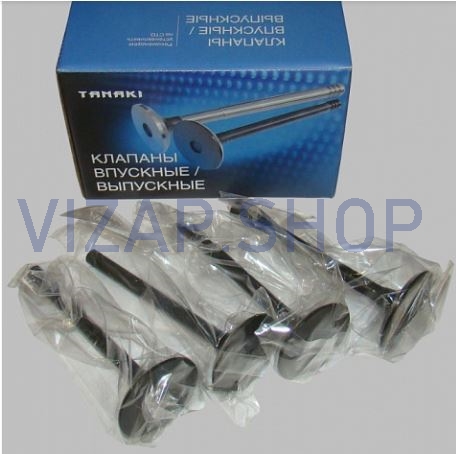 TKG-1007010-53 - Клапан впускной (к-т 8 шт.) дв.ЗМЗ-405,406,409 "TANAKI" (406.3906593) от Интернет-Магазина vizap.shop