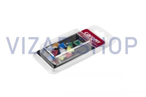 AX805 - Предохранитель штыревой (к-т 12шт. 5А-30А) MINI LOW PROFILE (MTA) "CARGEN"