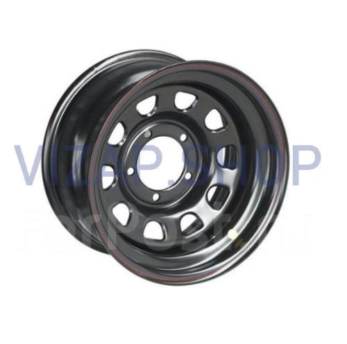 316220310101561 - Диск колесный УАЗ штампованный R16 7JX16H2 (5X139,7 ET+15) Чёрный (усиленный) рисунок треугольник