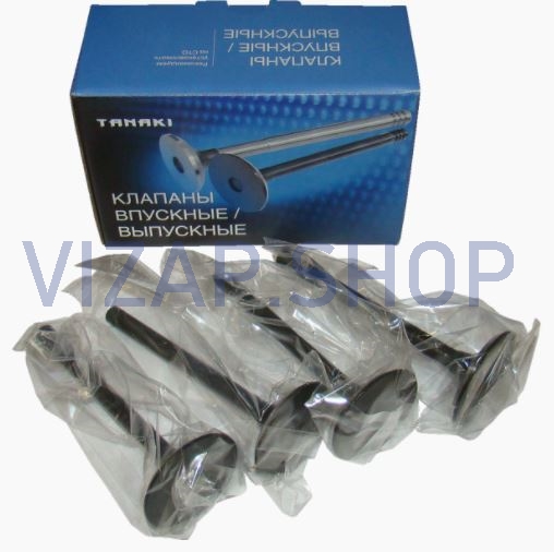 TKG-1007010-60 - Клапан впускной (к-т 4 шт.) дв.ЗМЗ-402,511,УМЗ-417,420,421 "TANAKI" (4021.3906593-200) от Интернет-Магазина vizap.shop