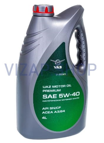 000000473405400 - Масло моторное UAZ MOTOR OIL 0W-40 (SN/CF); НК.4л