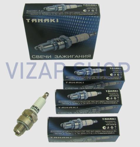 TKG-3707000-81 - Свеча зажигания дв.ЗМЗ-511,513,523 ГАЗ,ПАЗ (А11) (к-т 4шт.) "TANAKI" от Интернет-Магазина vizap.shop