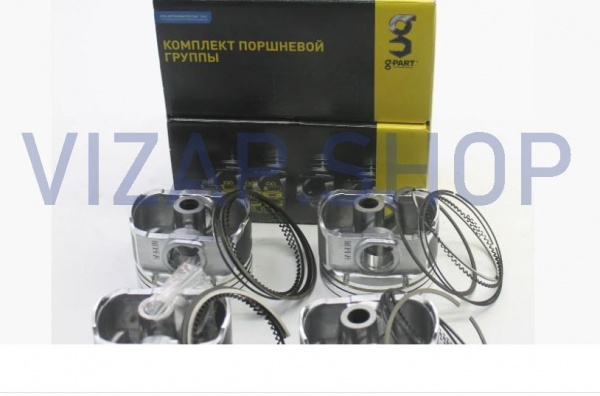 ДМ.42164-1004014-АР - Поршень 100,5 мм (4шт.) к-т без ПК (под узкие кольца) УМЗ-4216, Евро-4 "G-PART" от Интернет-Магазина vizap.shop