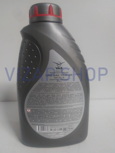 000000473402101 - Масло трансмиссионное UAZ SAE 75W85 API GL-4; нк.1л.
