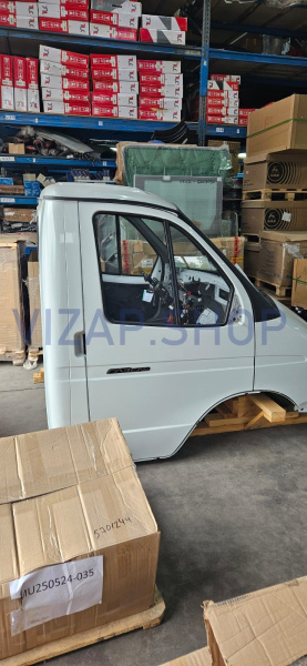 3302-5000012-414 - Кабина ГАЗель Бизнес дв.ЗМЗ-405 Евро-2 (окраш и обитая,без сид,панели приборов и отопителя) от Интернет-Магазина vizap.shop