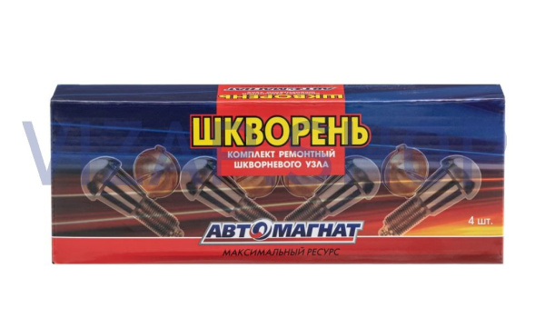 550505 (AM-51-015) - Шкворень УАЗ (к-т 4шт.) "АвтоМагнат" (вкладыш бронзовый) н/о мост Спайсер