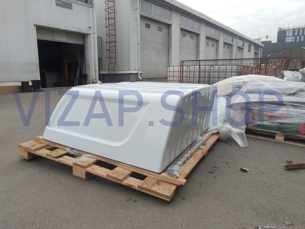 236300570121230BCE - Крыша грузовой платформы УАЗ Пикап (Кунг окрашенный с 2019 г.в.) Белый